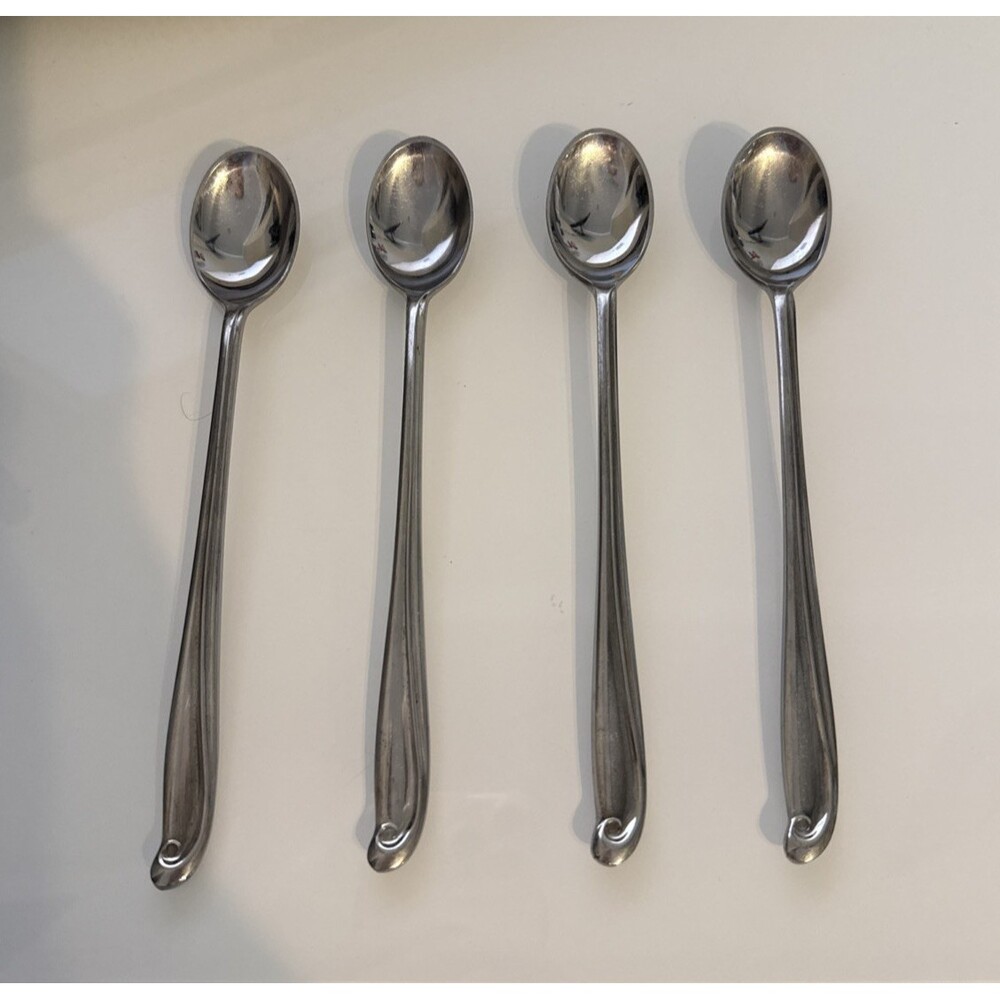Estate PRINCESS JAN Solid Stainless Japan Glossy Silverware Flatware IceTea Set